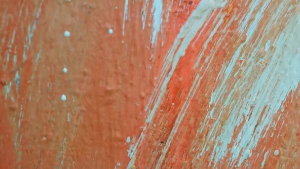 Abstract Blue Red Background Brush Strokes Metal Texture Paint Streaks — Wideo stockowe