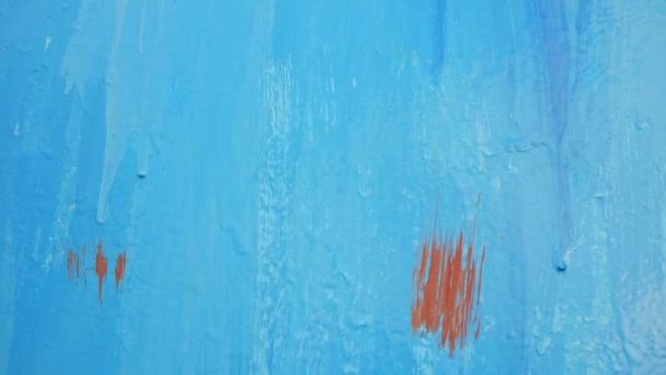 Abstract Blue Background Paint Streaks Blue Metal Blue Color Texture — Vídeo de Stock