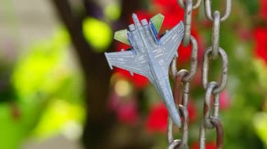 a toy. fighter aircraft. combat aircraft. aviation. plane crash. wings and turbines. Ukrainian aviation. Military Fighter