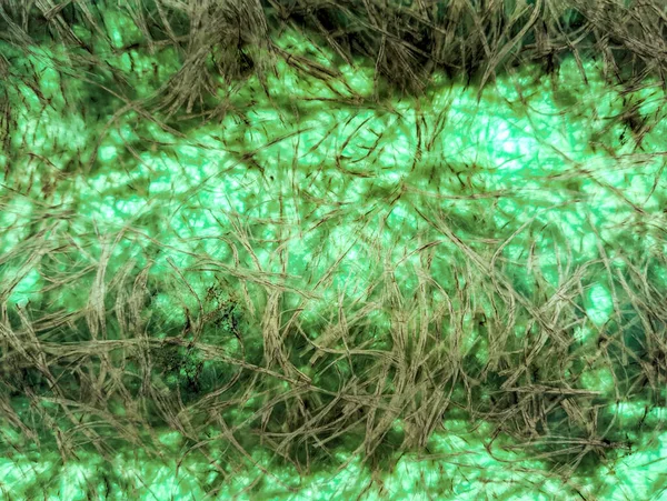 green abstract background. green fibers. Vintage green background with screen grunge pattern. Green textured paper. plastic fibers. Abstract green light trails in the dark, motion blur effect