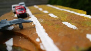 aircraft on the runway. combat fighter. military jet aircraft parked on runway in sunset. fighter jet plane landing/take off over the runway. toy plane.