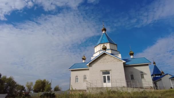 Pravoslavná Církev Kostelní Dómy Ukrajinská Církev Video — Stock video