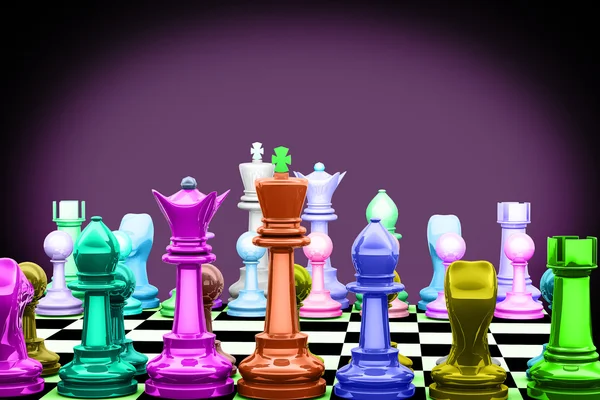 3d chess — Stock Photo, Image