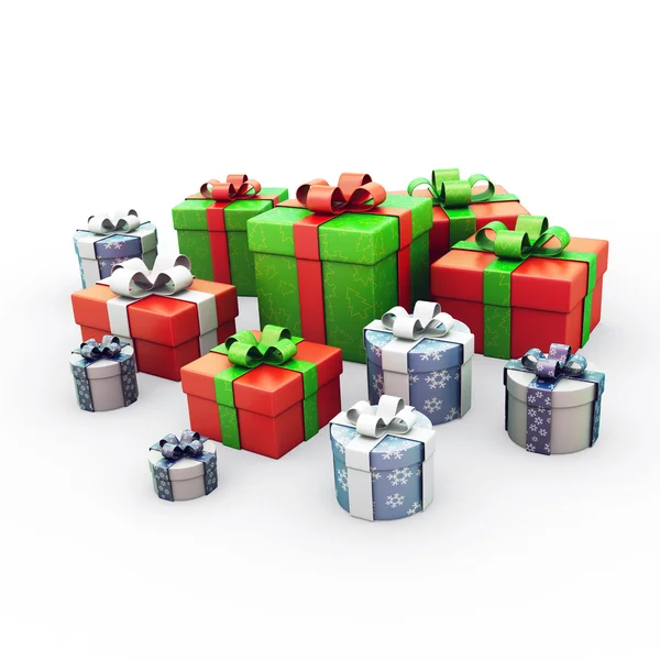 3D-Geschenkboxen — Stockfoto