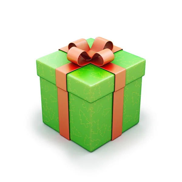 Geschenkbox isoliert — Stockfoto