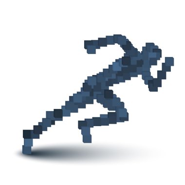 soyut çalışan insan figürü