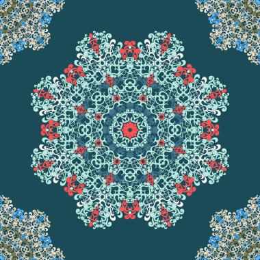 soyut yuvarlak seamless modeli