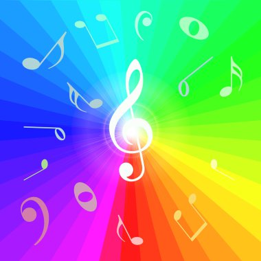 soyut müzik arka plan notları. vektör