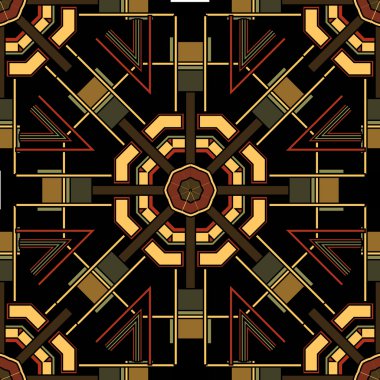 art deco dikişsiz desen