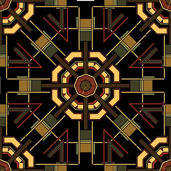 Art deco naadloos patroon — Stockvector