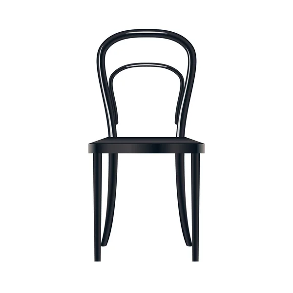 Vintage Weense houten stoel. vector — Stockvector