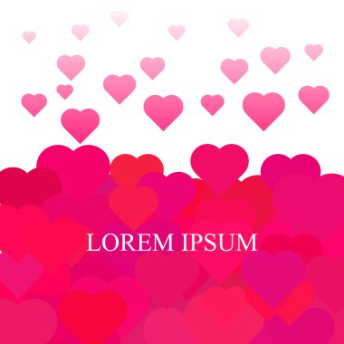 Abstract Colorful Valentine Background. Vector