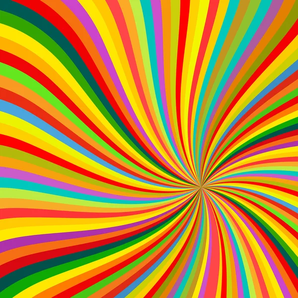 Résumé Rotation des lignes colorées Fond — Image vectorielle