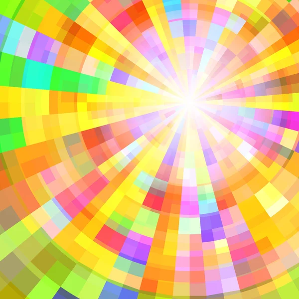 Tunnel de cercle coloré abstrait. Contexte vectoriel — Image vectorielle