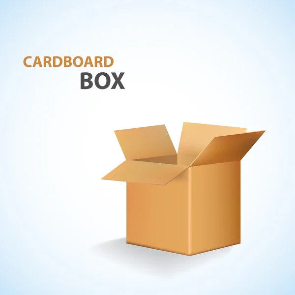 Open kartonnen doos. vector — Stockvector