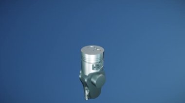 Crankshaft Canlandırma Döngü 4K Ultra HD ile Piston