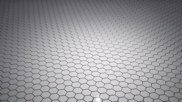 Abstract Hexagonal Loop Background 4K — Stock Video