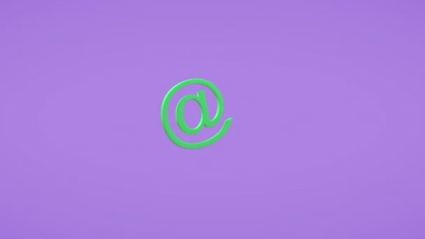 Email Icona animazione. Il concetto di comunicazione. Concetto di social networking. Video dei cartoni animati per siti web e banner di design. rendering 3d — Video Stock