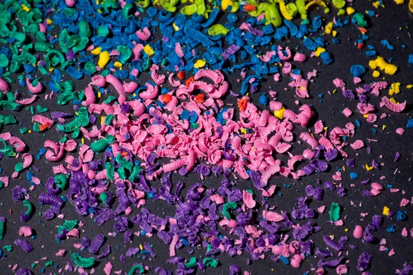 Kolor pigmentu w plasterkach — Zdjęcie stockowe