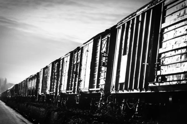 Alte Eisenbahnwaggons Stockbild