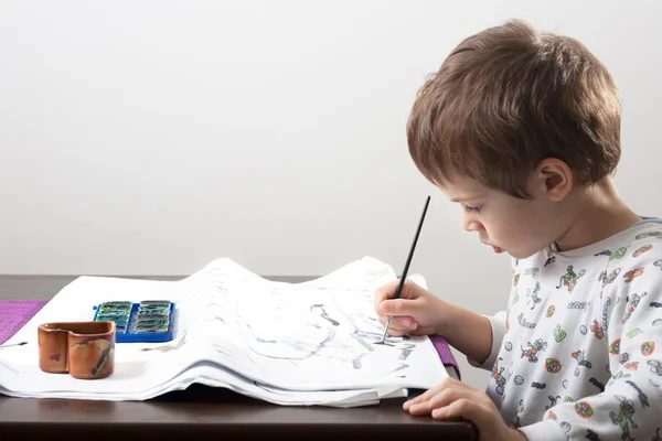 Kid drawing — Stock Photo, Image