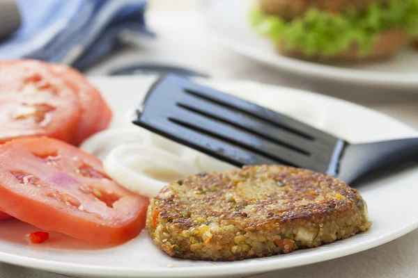 Quinoa-Burger-Patty — Stockfoto