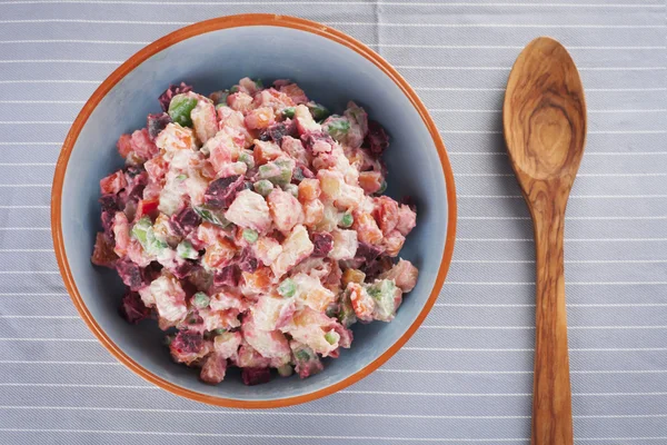 Potato Salad with Beets — Stock Photo, Image