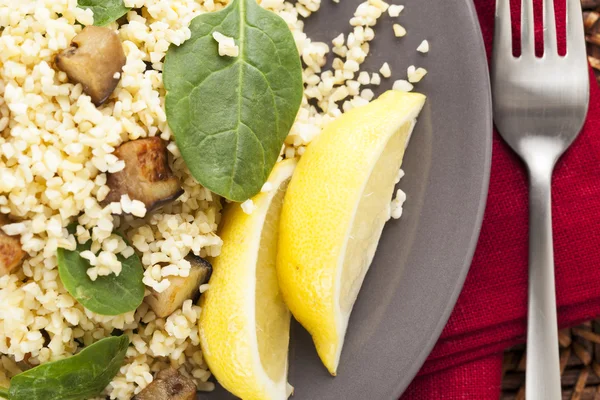 Ensalada Bulgur desde arriba —  Fotos de Stock