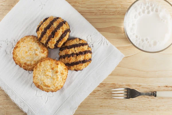 Kokosmakronen-Leckerbissen — Stockfoto