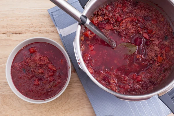 Serving Soup — Stock Photo, Image