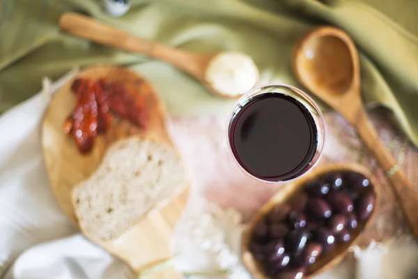 Red Wine High Angle — Stock Photo, Image