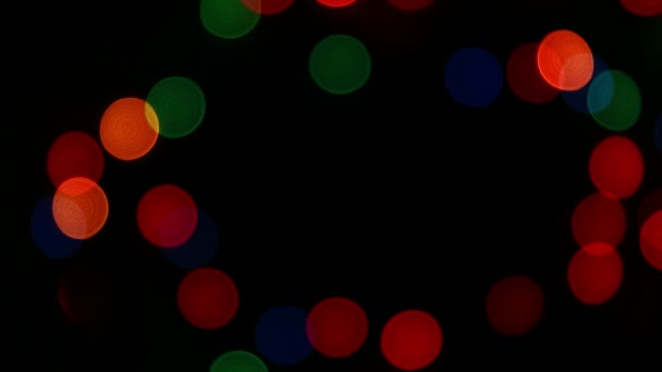圣诞灯模糊 — 图库视频影像