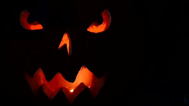 Spooky Jack OLantern Face — Vídeo de stock