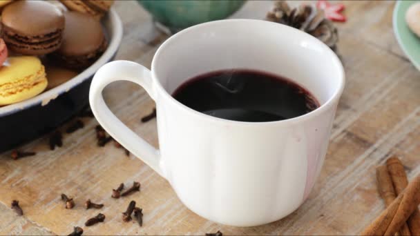 Serving Mulled Wine — Stock videók