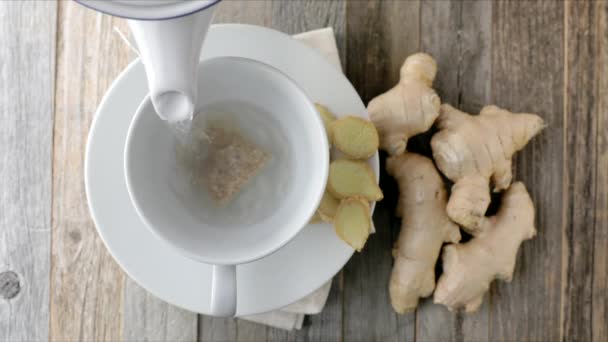 即食姜茶 — 图库视频影像