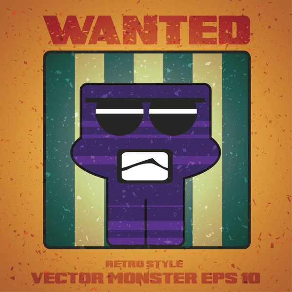Cute vector cartoon monster. — Stock Vector