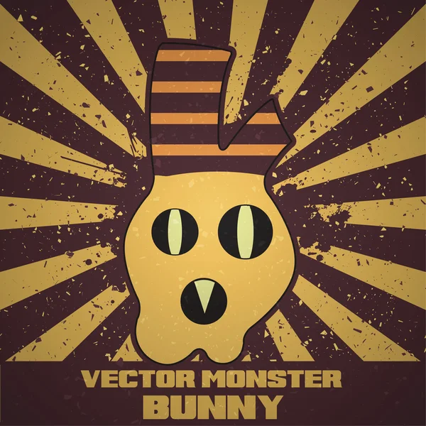 Cute vector cartoon monster. — Stock Vector