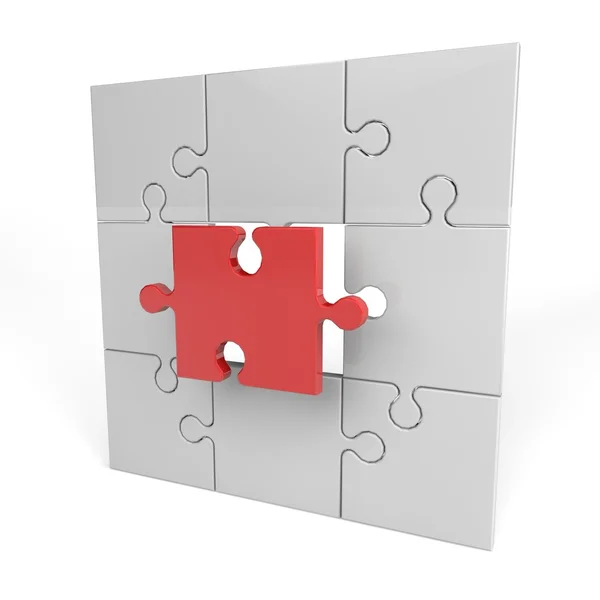 3d puzzle pieces — Stock Photo, Image