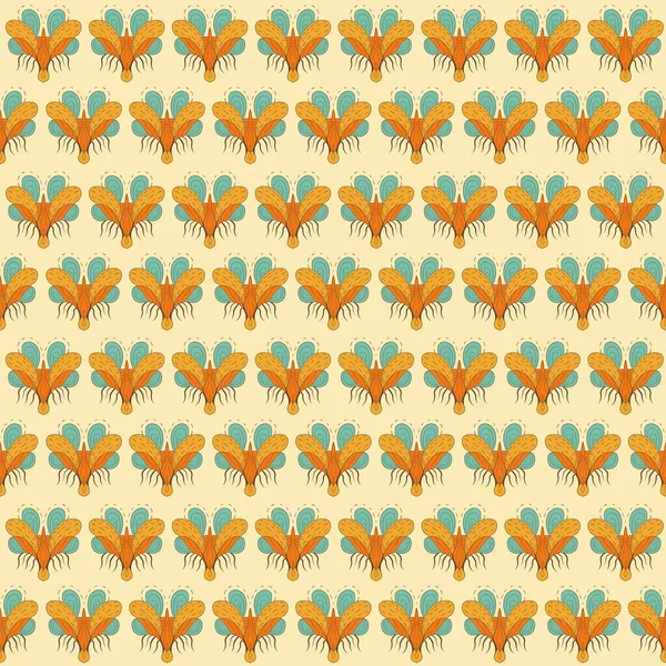 Elegant seamless pattern with flowers, vector illustration — Stock Vector