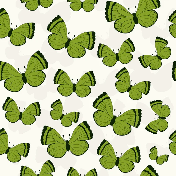 Hermoso patrón de mariposa. Ilustración vectorial — Vector de stock