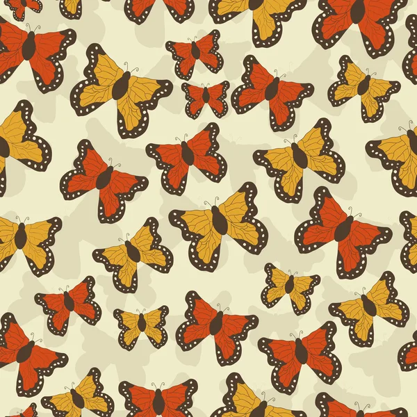 Hermoso patrón de mariposa. Ilustración vectorial — Archivo Imágenes Vectoriales