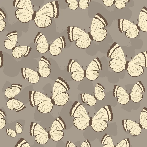 Hermoso patrón de mariposa. Ilustración vectorial — Archivo Imágenes Vectoriales