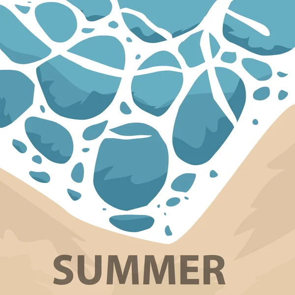 Illustration of Summer tropical banner — Stok fotoğraf