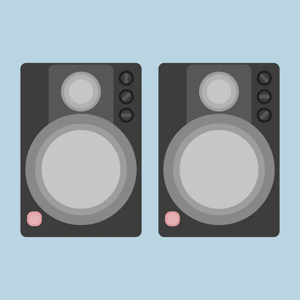 Zwei Lautsprecher — Stockvektor