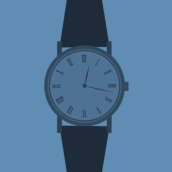 Κλασικό αναλογική ανδρών ρολόι χειρός — Διανυσματικό Αρχείο