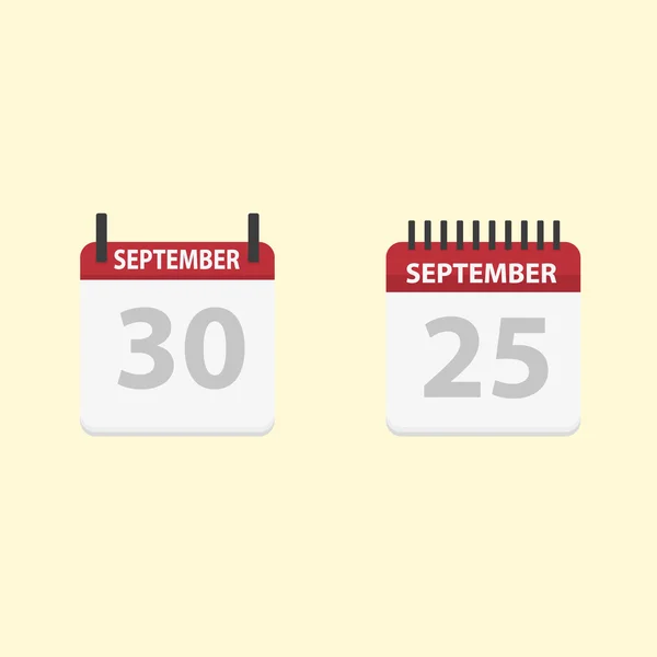 Vektor naptár minimalizmus — Stock Vector