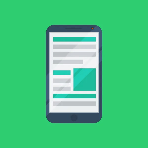 Flat phone icon