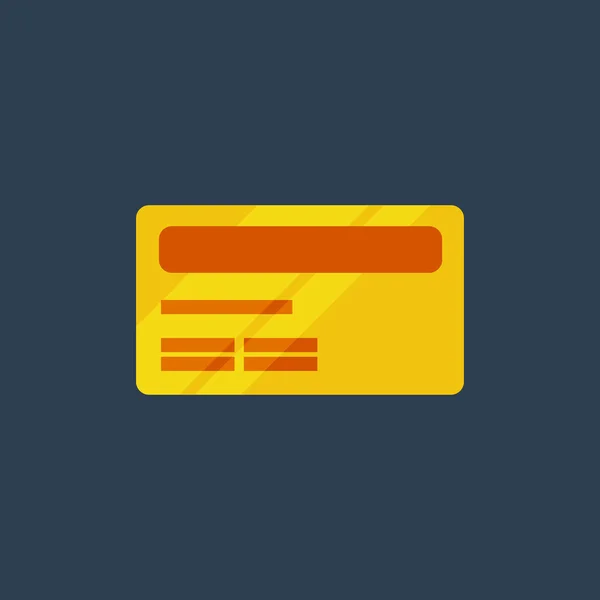 Flat kredit icon — Stok Vektör