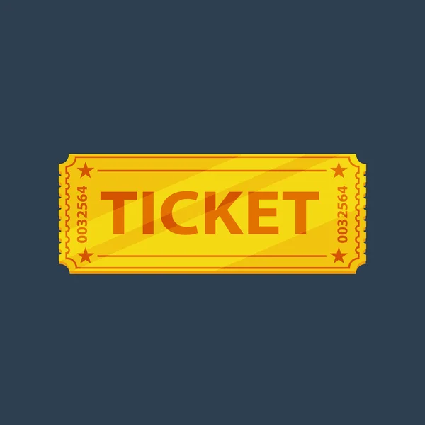 Pauschalticket-Symbol — Stockvektor