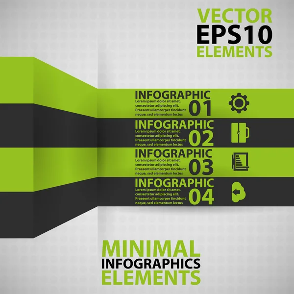 Infográficos mínimos. Ilustração vetorial — Vetor de Stock